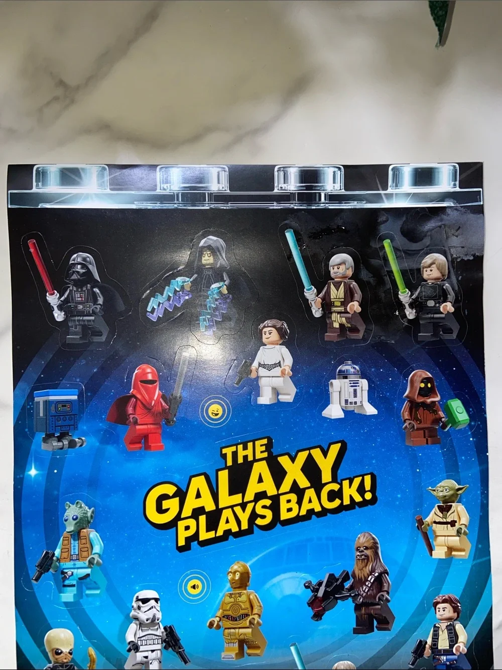 Lego Smart Play Star Wars Blue Galaxy Exclusive Limited Edition Stickers to Cus